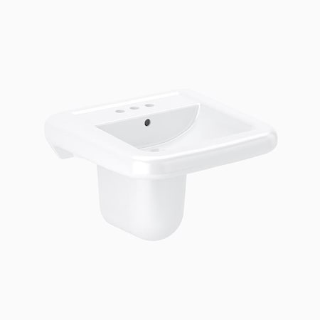 Sloan SS3865-SloanTec Glaze White Sink 21 X 20 8'' Centerset 3873875